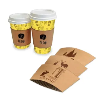 Karton bardak sleeve resmi.