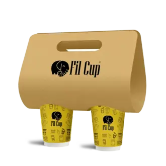 Karton bardak çanta taşıyıcı resmi.