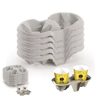 Karton bardak taşıyıcı viyöl resmi.